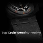 Cinturino per orologio in pelle Crazy Horse, For Samsung Galaxy Watch8 / Watch8 Classic
