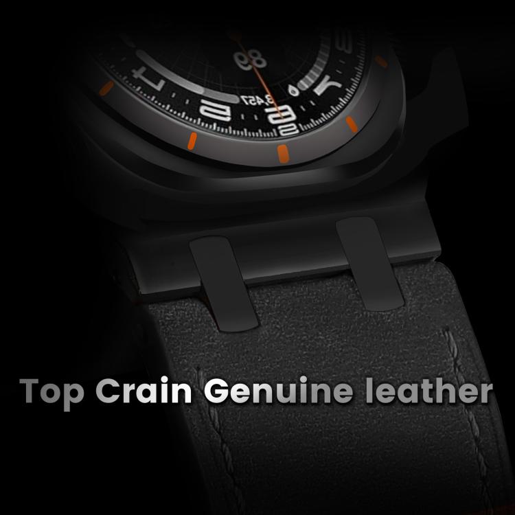 Cinturino per orologio in pelle Crazy Horse, For Samsung Galaxy Watch8 / Watch8 Classic