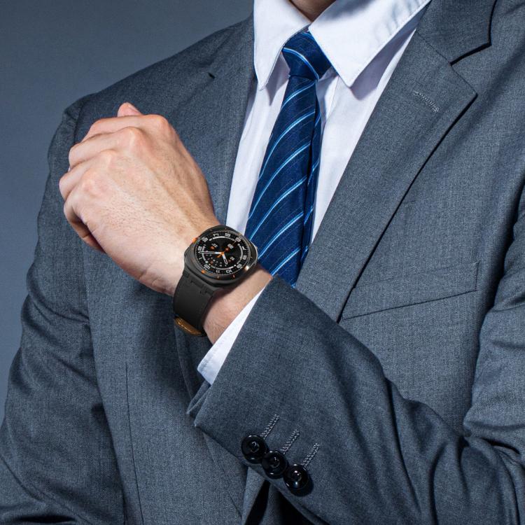 Cinturino per orologio in pelle Crazy Horse, For Samsung Galaxy Watch8 / Watch8 Classic