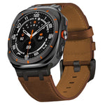 Cinturino per orologio in pelle Crazy Horse, For Samsung Galaxy Watch8 / Watch8 Classic
