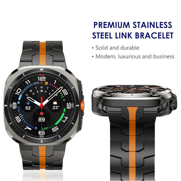 Cinturino per orologio in lega di titanio con fibbia a farfalla., For Samsung Galaxy Watch8 / Watch8 Classic