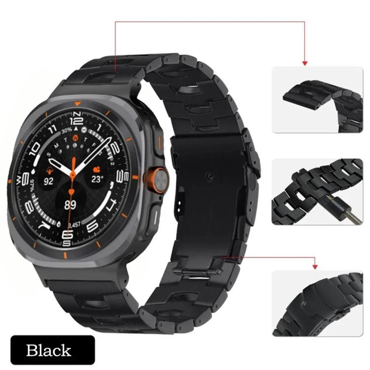 Cinturino per orologio con fibbia di sicurezza in lega di titanio, For Samsung Galaxy Watch8 / Watch8 Classic
