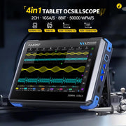 Oscilloscopio tablet FNIRSI DPOS350P 4 in 1 con schermo touch IPS HD da 7 pollici e frequenza di campionamento fino a 350 MHz., DPOS350P(US Plug), DPOS350P(EU Plug)