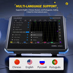 Oscilloscopio tablet FNIRSI DPOS350P 4 in 1 con schermo touch IPS HD da 7 pollici e frequenza di campionamento fino a 350 MHz., DPOS350P(US Plug), DPOS350P(EU Plug)