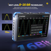 Oscilloscopio tablet FNIRSI DPOS350P 4 in 1 con schermo touch IPS HD da 7 pollici e frequenza di campionamento fino a 350 MHz., DPOS350P(US Plug), DPOS350P(EU Plug)