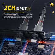 Oscilloscopio tablet FNIRSI DPOS350P 4 in 1 con schermo touch IPS HD da 7 pollici e frequenza di campionamento fino a 350 MHz., DPOS350P(US Plug), DPOS350P(EU Plug)