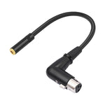 Cavo adattatore convertitore audio da 3,5 mm femmina a XLR femmina con connettore a gomito, 3.5mm Female to XLR Female Elbow