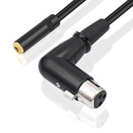 Cavo adattatore convertitore audio da 3,5 mm femmina a XLR femmina con connettore a gomito, 3.5mm Female to XLR Female Elbow