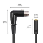 Cavo adattatore convertitore audio da 3,5 mm femmina a XLR femmina con connettore a gomito, 3.5mm Female to XLR Female Elbow