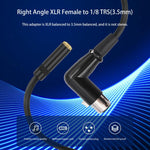 Cavo adattatore convertitore audio da 3,5 mm femmina a XLR femmina con connettore a gomito, 3.5mm Female to XLR Female Elbow