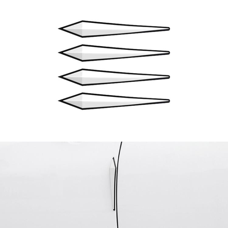 Set 4 strisce anticollisione in PVC per portiere auto 15x2,5 cm