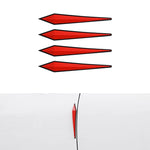 Set di 4 strisce anticollisione in PVC per portiere auto, dimensioni: 15x2,5 cm, Size: 15x2.5cm
