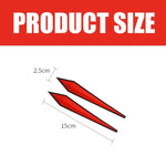 Set di 4 strisce anticollisione in PVC per portiere auto, dimensioni: 15x2,5 cm, Size: 15x2.5cm