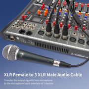 Cavo splitter audio XLR 3 vie 60 cm