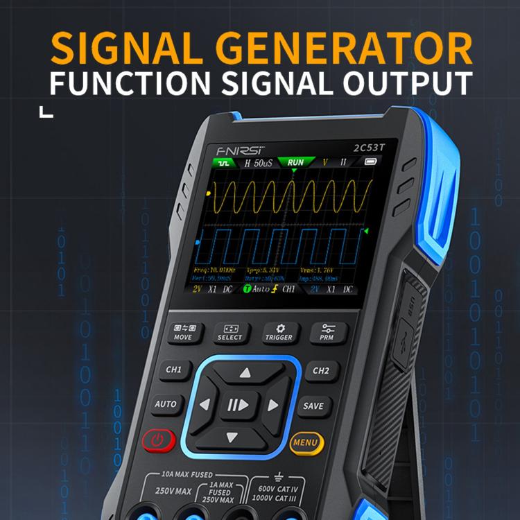 Multimetro digitale a doppio canale FNIRSI 2C53T da 50 m, Standard Version, High-end Version