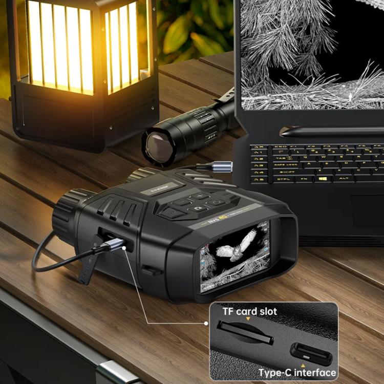 FNIRSI NVS-40 Dispositivo binoculare portatile per esterni, piccolo, con visione notturna a infrarossi HD a colori 4K., NVS-40