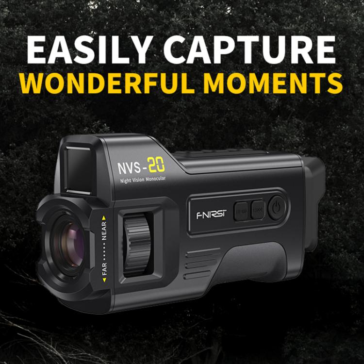 FNIRSI NVS-20 Dispositivo portatile per la visione notturna a infrarossi HD 4K a colori per esterni., NVS-20