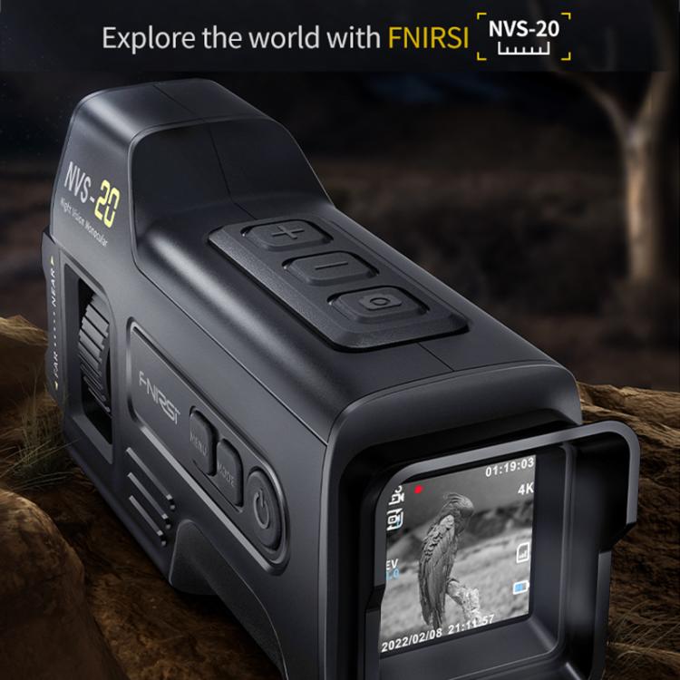 FNIRSI NVS-20 Dispositivo portatile per la visione notturna a infrarossi HD 4K a colori per esterni., NVS-20