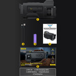 FNIRSI NVS-20 Dispositivo portatile per la visione notturna a infrarossi HD 4K a colori per esterni., NVS-20