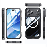 Custodia per telefono robusta, impermeabile e magnetica MagSafe, con funzione Life., For iPhone 17 Pro Max, For iPhone 17 Pro