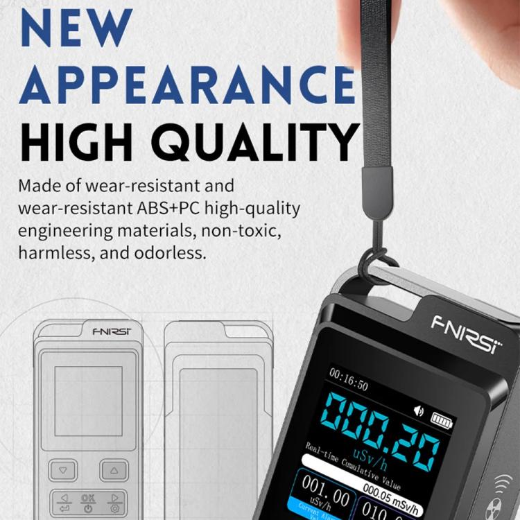 Rilevatore radiazioni personale FNIRSI GC-02 con allarme