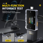 Tester di monitoraggio dell'ondulazione professionale multifunzione Fnirsi FNAC-28 con porte Type-C e USB., FNAC-28