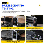 Tester di monitoraggio dell'ondulazione professionale multifunzione Fnirsi FNAC-28 con porte Type-C e USB., FNAC-28