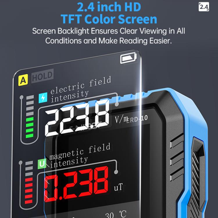 FNIRSI ERD-10 Rilevatore radiazioni elettromagnetiche 3 in 1