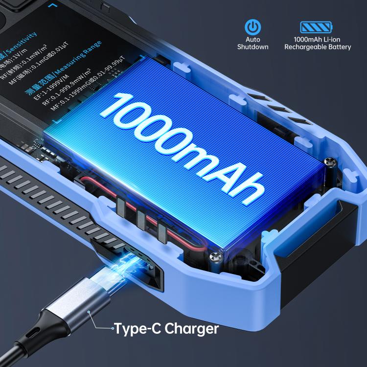 FNIRSI ERD-10 Rilevatore radiazioni elettromagnetiche 3 in 1