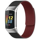 Cinturino per orologio magnetico in silicone con texture litchi xDfind, For Fitbit Charge 5 / Charge 6, For Fitbit Versa 4/Versa3/Sense2/Sense