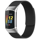 Cinturino per orologio magnetico in silicone con texture litchi xDfind, For Fitbit Charge 5 / Charge 6, For Fitbit Versa 4/Versa3/Sense2/Sense