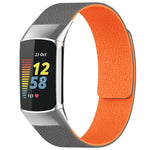 Cinturino per orologio magnetico in silicone con texture litchi xDfind, For Fitbit Charge 5 / Charge 6, For Fitbit Versa 4/Versa3/Sense2/Sense