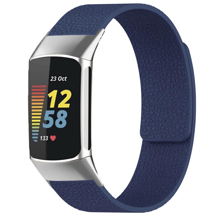 Cinturino per orologio magnetico in silicone con texture litchi xDfind, For Fitbit Charge 5 / Charge 6, For Fitbit Versa 4/Versa3/Sense2/Sense