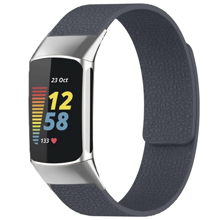 Cinturino per orologio magnetico in silicone con texture litchi xDfind, For Fitbit Charge 5 / Charge 6, For Fitbit Versa 4/Versa3/Sense2/Sense