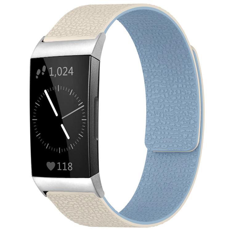Cinturino per orologio magnetico in silicone con texture litchi xDfind, For Fitbit Inspire 2 / Ace 3, For Fitbit Charge 4 / Charge 3