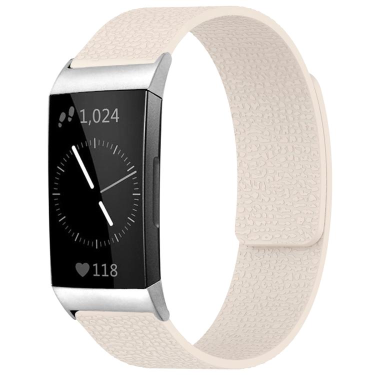 Cinturino per orologio magnetico in silicone con texture litchi xDfind, For Fitbit Inspire 2 / Ace 3, For Fitbit Charge 4 / Charge 3