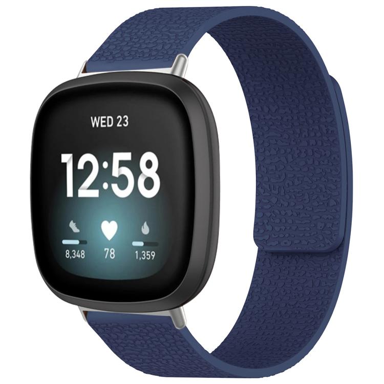 Cinturino per orologio magnetico in silicone con texture litchi xDfind, For Fitbit Charge 5 / Charge 6, For Fitbit Versa 4/Versa3/Sense2/Sense