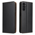 Custodia per telefono Fierre Shann in vera pelle PU con texture., For Galaxy A57 5G, For Samsung Galaxy A56 5G