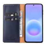 Custodia per telefono Fierre Shann in vera pelle PU con texture., For Galaxy A57 5G, For Samsung Galaxy A56 5G