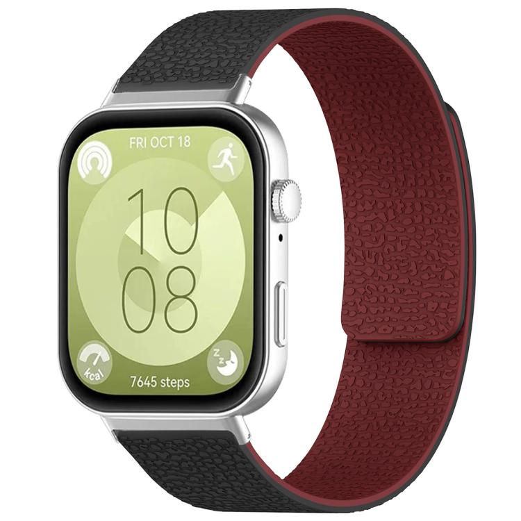 Cinturino per orologio magnetico in silicone con texture litchi xDfind, For Huawei Watch Fit4 / Fit4 Pro / Fit3, For Huawei Band 10 / 9 / 8