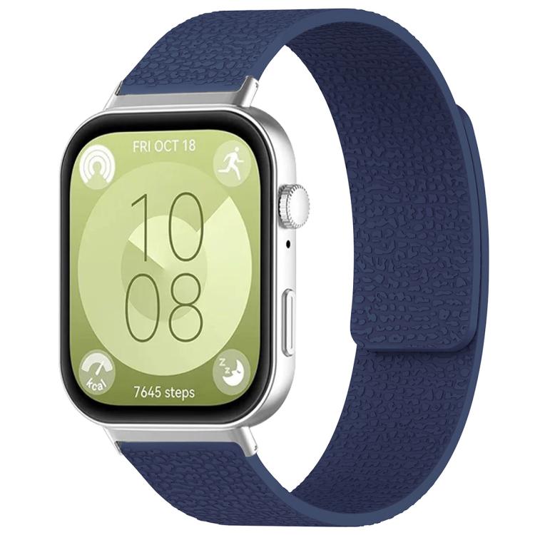 Cinturino per orologio magnetico in silicone con texture litchi xDfind, For Huawei Watch Fit4 / Fit4 Pro / Fit3, For Huawei Band 10 / 9 / 8