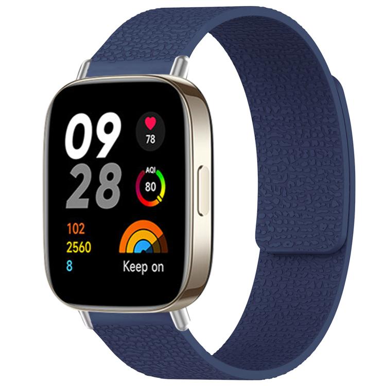 Cinturino per orologio magnetico in silicone con texture litchi xDfind, For Redmi Watch 3 Active/Watch 3 Lite, For Redmi Watch 3