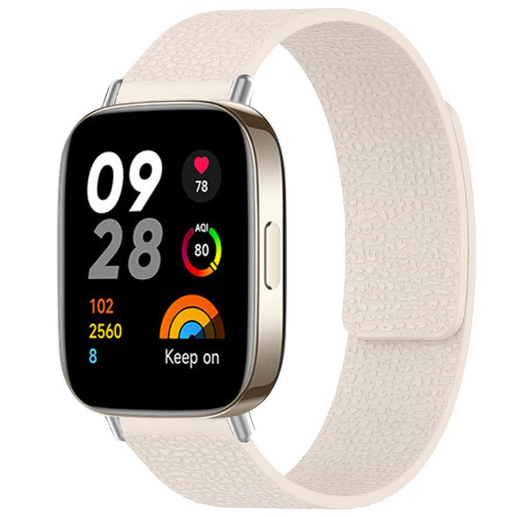 Cinturino per orologio magnetico in silicone con texture litchi xDfind, For Redmi Watch 3 Active/Watch 3 Lite, For Redmi Watch 3