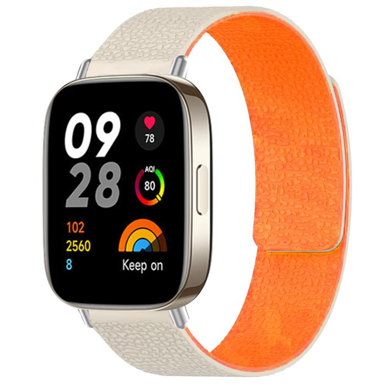 Cinturino per orologio magnetico in silicone con texture litchi xDfind, For Redmi Watch 3 Active/Watch 3 Lite, For Redmi Watch 3