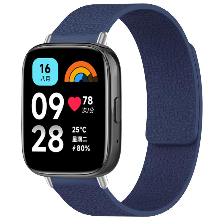 Cinturino per orologio magnetico in silicone con texture litchi xDfind, For Redmi Watch 3 Active/Watch 3 Lite, For Redmi Watch 3