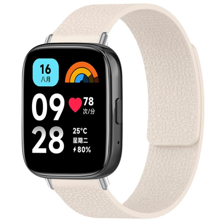Cinturino per orologio magnetico in silicone con texture litchi xDfind, For Redmi Watch 3 Active/Watch 3 Lite, For Redmi Watch 3