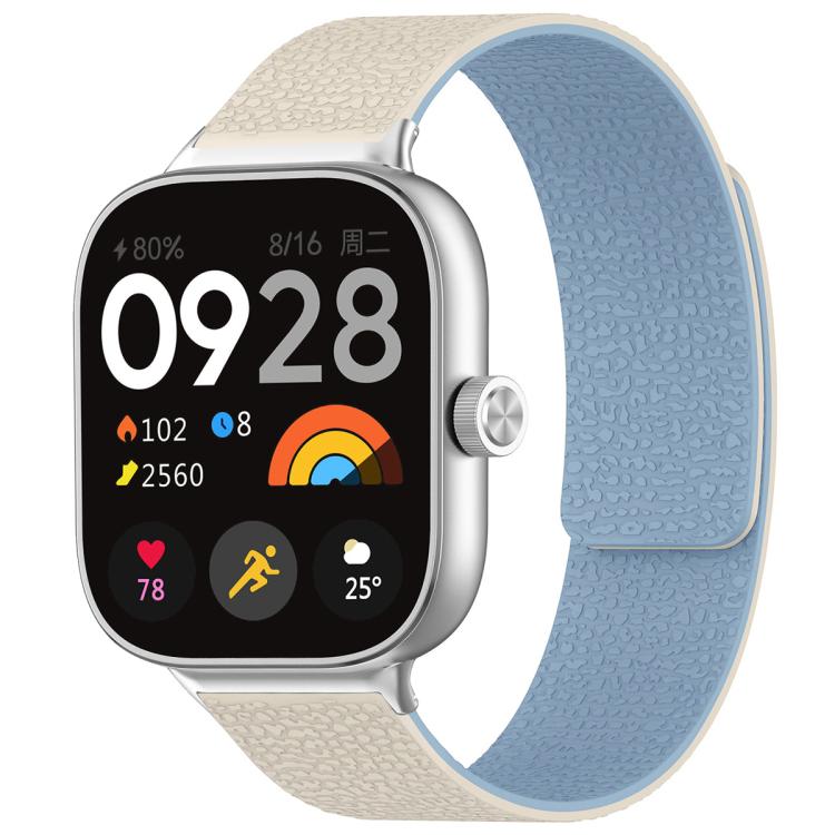 Cinturino per orologio magnetico in silicone con texture litchi xDfind, For Xiaomi Band 10 Pro/9 Pro/Redmi Watch 6/5/4, For Xiaomi Smart Bnad 10 / 9 / 8