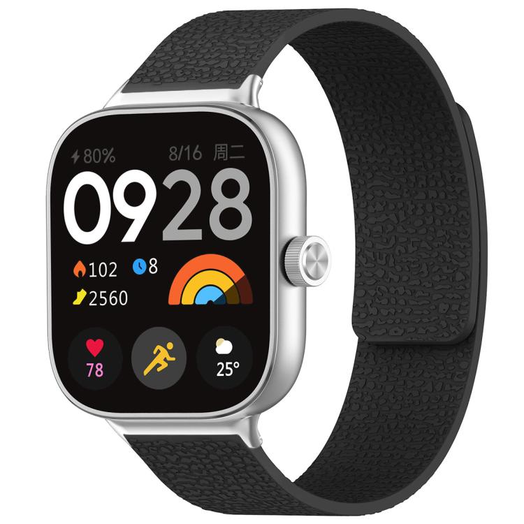 Cinturino per orologio magnetico in silicone con texture litchi xDfind, For Xiaomi Band 10 Pro/9 Pro/Redmi Watch 6/5/4, For Xiaomi Smart Bnad 10 / 9 / 8