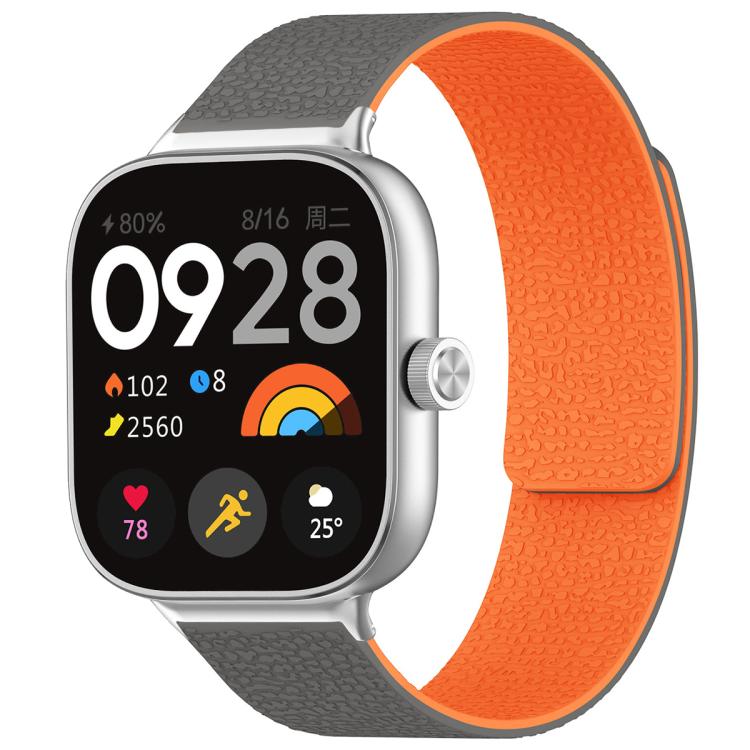 Cinturino per orologio magnetico in silicone con texture litchi xDfind, For Xiaomi Band 10 Pro/9 Pro/Redmi Watch 6/5/4, For Xiaomi Smart Bnad 10 / 9 / 8
