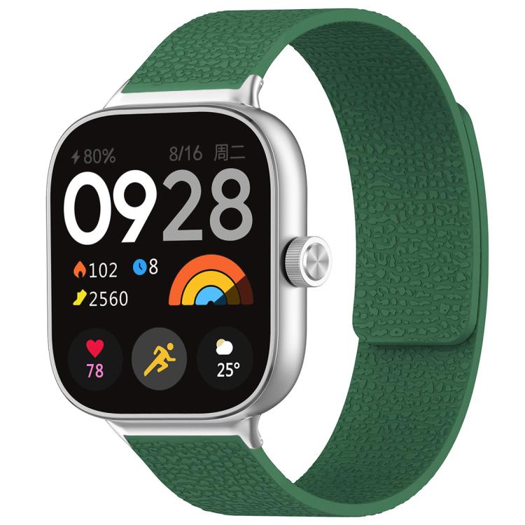 Cinturino per orologio magnetico in silicone con texture litchi xDfind, For Xiaomi Band 10 Pro/9 Pro/Redmi Watch 6/5/4, For Xiaomi Smart Bnad 10 / 9 / 8